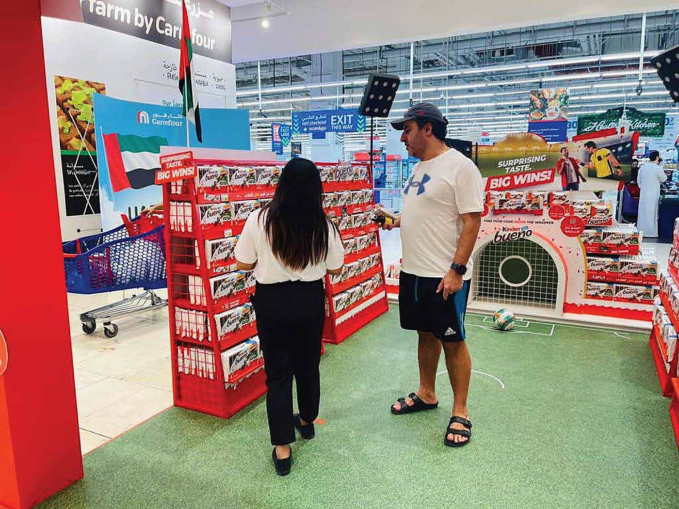 Coca-Cola retail activation with shoppers