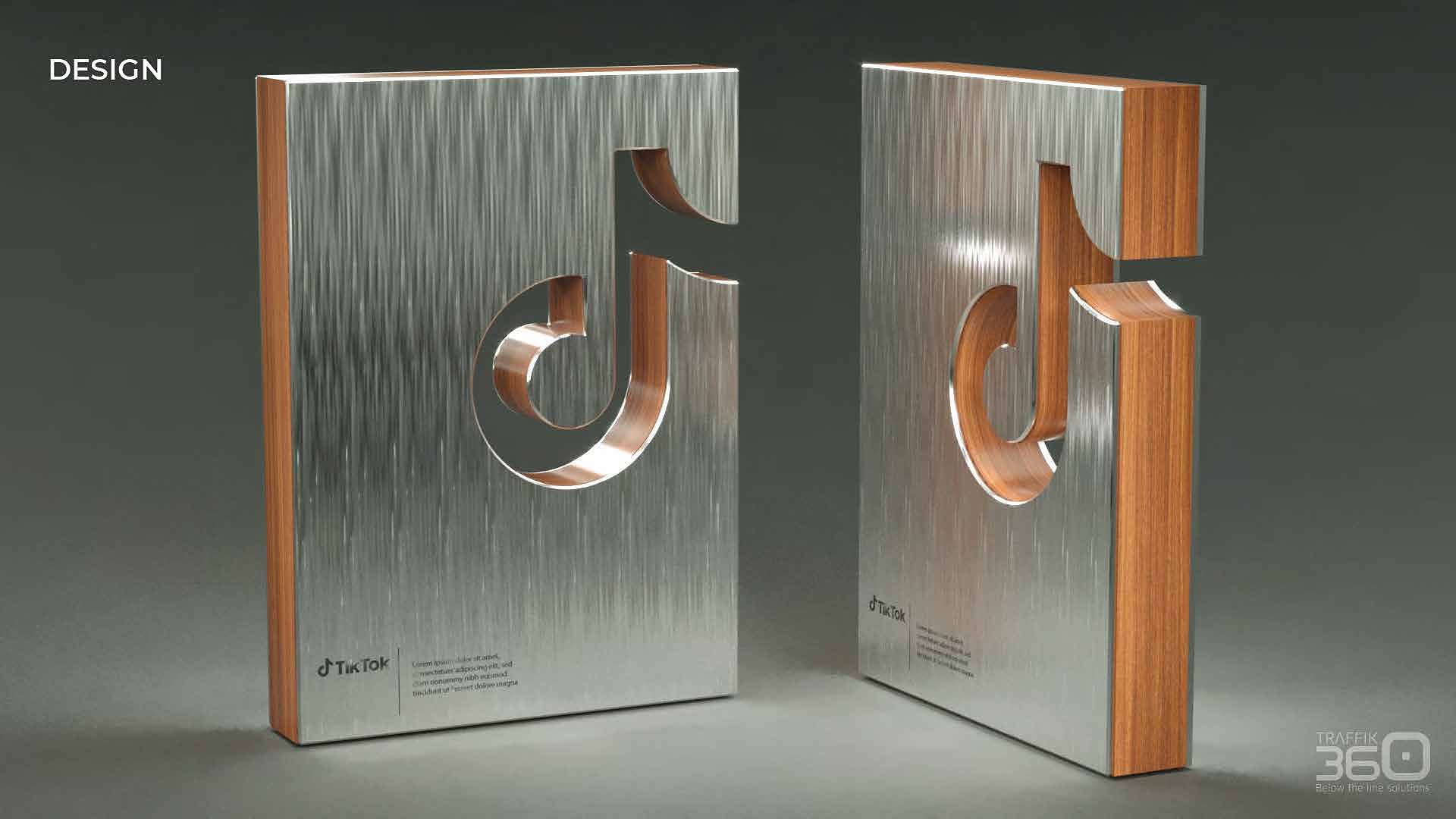 TikTok award trophy